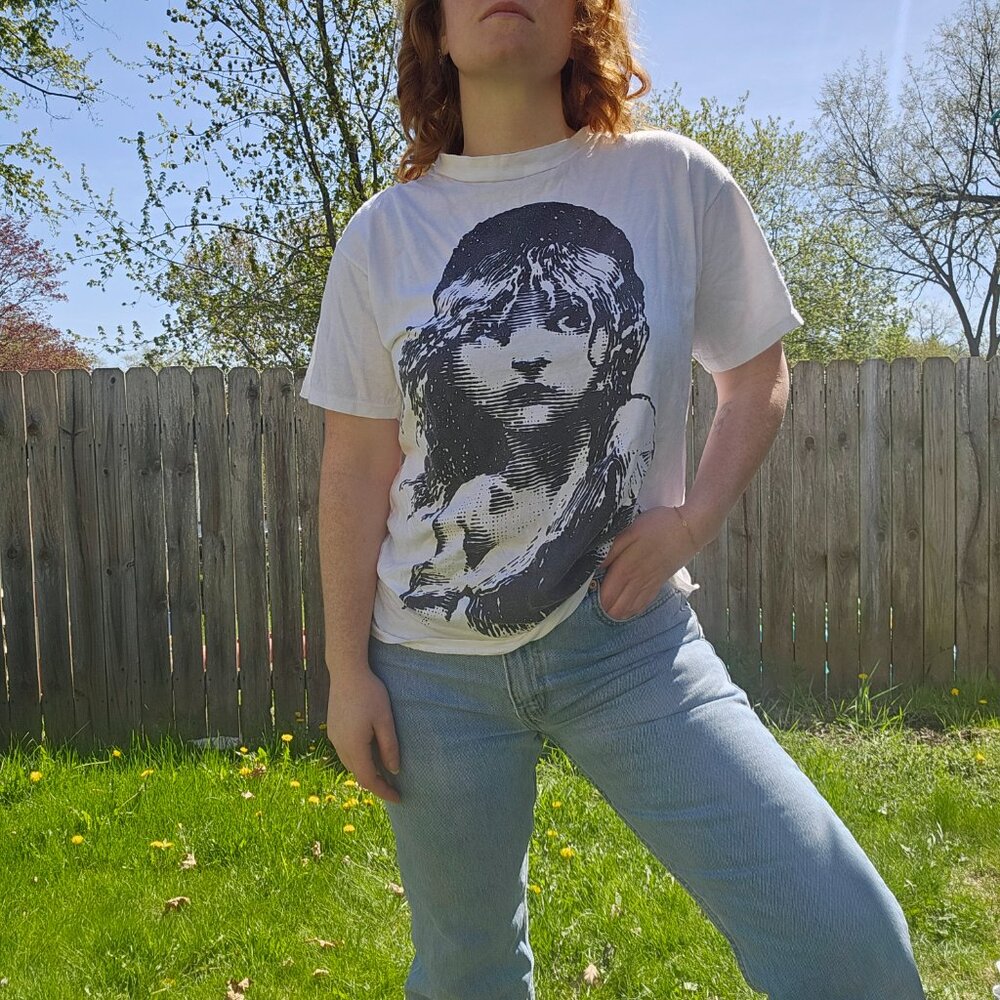 Vintage 1986 Single Stitch Opera Les Miserables Playbill Promo Graphic Tshirt